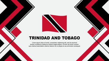 Trinidad And Tobago Flag Abstract Background Design Template. Trinidad And Tobago Independence Day Banner Wallpaper Vector Illustration. Trinidad And Tobago Banner