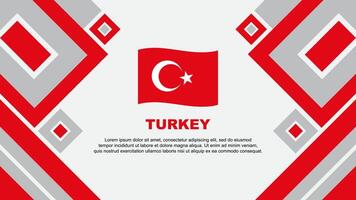 Turkey Flag Abstract Background Design Template. Turkey Independence Day Banner Wallpaper Vector Illustration. Turkey Cartoon