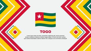 Togo Flag Abstract Background Design Template. Togo Independence Day Banner Wallpaper Vector Illustration. Togo Design