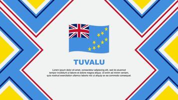 Tuvalu Flag Abstract Background Design Template. Tuvalu Independence Day Banner Wallpaper Vector Illustration. Tuvalu Vector