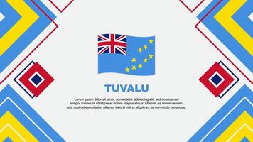 Tuvalu Flag Abstract Background Design Template. Tuvalu Independence Day Banner Wallpaper Vector Illustration. Tuvalu Background