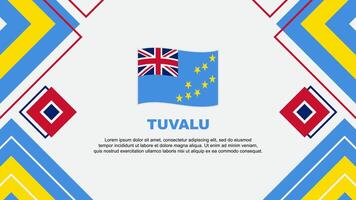 Tuvalu Flag Abstract Background Design Template. Tuvalu Independence Day Banner Wallpaper Vector Illustration. Tuvalu Background