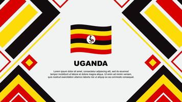 Uganda bandera resumen antecedentes diseño modelo. Uganda independencia día bandera fondo de pantalla vector ilustración. Uganda bandera