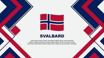 Svalbard Flag Abstract Background Design Template. Svalbard Independence Day Banner Wallpaper Vector Illustration. Svalbard Banner