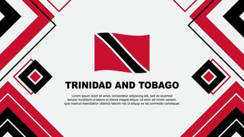 Trinidad And Tobago Flag Abstract Background Design Template. Trinidad And Tobago Independence Day Banner Wallpaper Vector Illustration. Trinidad And Tobago Background