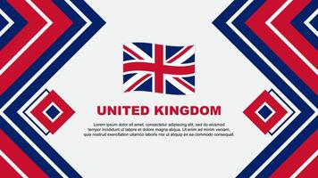 United Kingdom Flag Abstract Background Design Template. United Kingdom Independence Day Banner Wallpaper Vector Illustration. United Kingdom Design