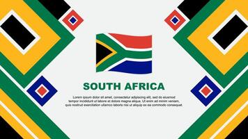 South Africa Flag Abstract Background Design Template. South Africa Independence Day Banner Wallpaper Vector Illustration. South Africa Cartoon