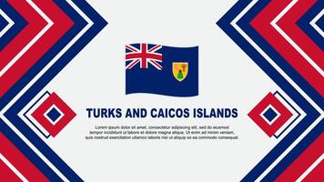 turcos y caicos islas bandera resumen antecedentes diseño modelo. turcos y caicos islas independencia día bandera fondo de pantalla vector ilustración. diseño