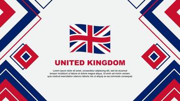 United Kingdom Flag Abstract Background Design Template. United Kingdom Independence Day Banner Wallpaper Vector Illustration. United Kingdom Background