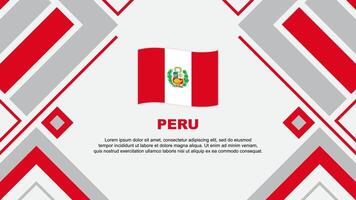 Peru Flag Abstract Background Design Template. Peru Independence Day Banner Wallpaper Vector Illustration. Flag