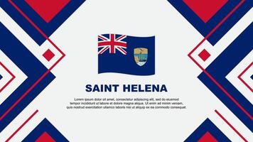 Saint Helena Flag Abstract Background Design Template. Saint Helena Independence Day Banner Wallpaper Vector Illustration. Saint Helena Illustration