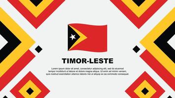 Timor Leste Flag Abstract Background Design Template. Timor Leste Independence Day Banner Wallpaper Vector Illustration. Timor Leste Template