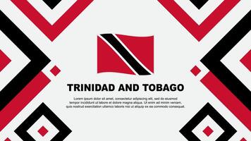 Trinidad And Tobago Flag Abstract Background Design Template. Trinidad And Tobago Independence Day Banner Wallpaper Vector Illustration. Trinidad And Tobago Template