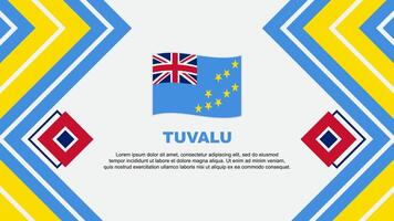 Tuvalu Flag Abstract Background Design Template. Tuvalu Independence Day Banner Wallpaper Vector Illustration. Tuvalu Design