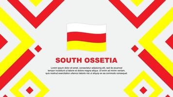 South Ossetia Flag Abstract Background Design Template. South Ossetia Independence Day Banner Wallpaper Vector Illustration. South Ossetia Template