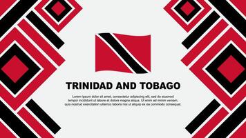 Trinidad And Tobago Flag Abstract Background Design Template. Trinidad And Tobago Independence Day Banner Wallpaper Vector Illustration. Trinidad And Tobago