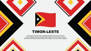 Timor Leste Flag Abstract Background Design Template. Timor Leste Independence Day Banner Wallpaper Vector Illustration. Timor Leste Independence Day