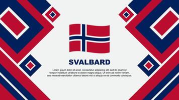 Svalbard Flag Abstract Background Design Template. Svalbard Independence Day Banner Wallpaper Vector Illustration. Svalbard Cartoon