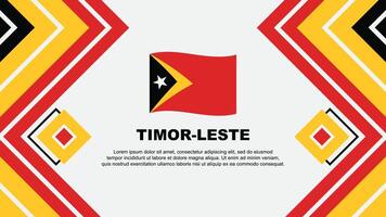 Timor Leste Flag Abstract Background Design Template. Timor Leste Independence Day Banner Wallpaper Vector Illustration. Timor Leste Design