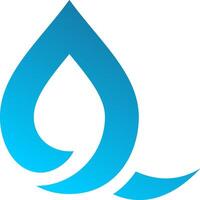 water drop absract logo vector