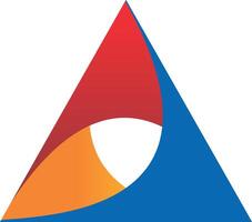triangle abstract construction vector logo