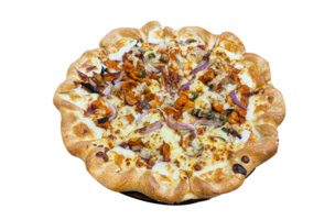 péri péri poulet Pizza HD photo png