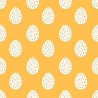 Easter eggs seamless pattern, Easter symbol, decorative vector elements. Easter colored eggs simple pattern. Vector illustration isolated.