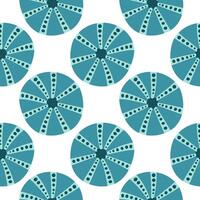 Sea shells seamless pattern. Trendy pattern of seashells for wrapping paper, wallpaper, stickers, notebook cover, cards, scrapbooking vector