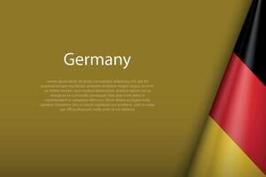 Germany national flag isolated on background with copyspace vector
