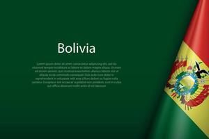 bolivia nacional bandera aislado en antecedentes con copyspace vector