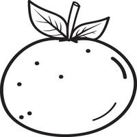 Fruits coloring pages for coloring book. Fruits outline vector