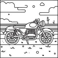 Vehicles coloring pages for kids. Vehicles outline vector