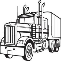 Truck coloring pages for coloring  book. Vehicles coloring pages. Vehicles outline vector