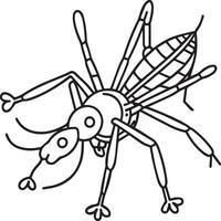 Insects coloring pages for coloring book. Insects outline vector. vector