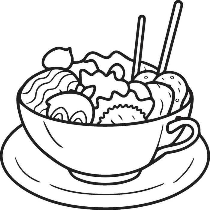 Page 10 | Coloring Book Food Vector Art, Icons, and Graphics for Free