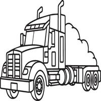 Truck coloring pages for coloring  book. Vehicles coloring pages. Vehicles outline vector