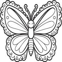 Insects coloring pages for coloring book. Insects outline vector. vector