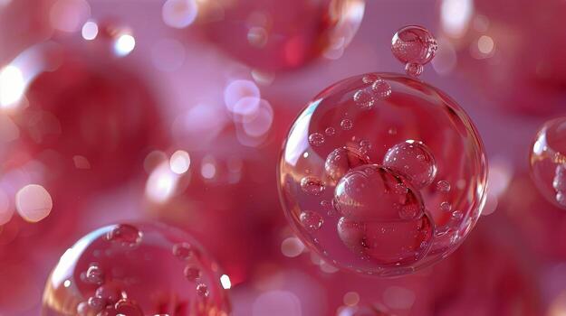 AI generated Floating Bubbles in the Air photo