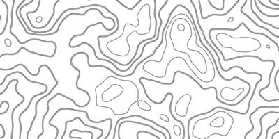 Background of the topographic map. Topographic map lines, contour background. Black and white abstract background vector