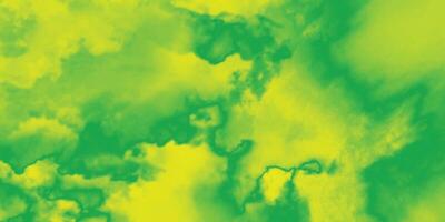 Abstract green background with watercolor. Watercolor sky green background. Abstract green grunge texture. Green and yellow background vector