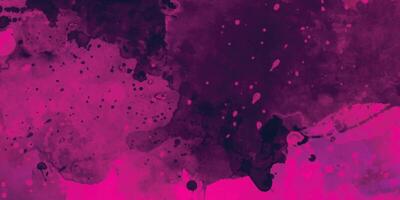 Abstract background with watercolor. Watercolor splash. Abstract pink magenta watercolor painted texture background. Dark pink grunge texture. vector