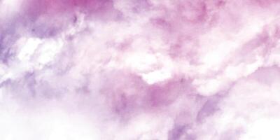 Abstract background with space. Colorful pastel watercolor background. Pink and purple watercolor clouds vector