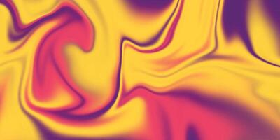 vistoso líquido antecedentes. rojo y amarillo fluido antecedentes textura. resumen curva fluido antecedentes vector