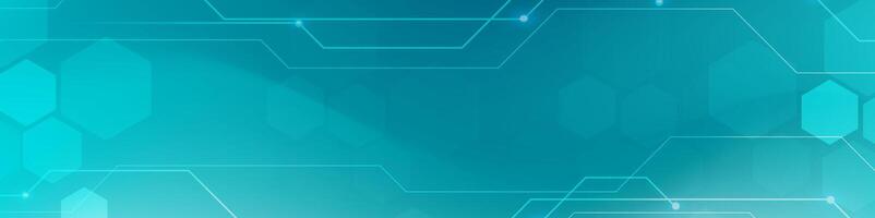 Gradient Digital technology banner. Futuristic banner for various design projects such as websites, presentations, print materials, social media posts vector