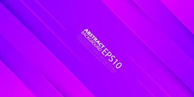 Abstract colorful purple gradient square overlap background. 3d look with shadow, stripe line pattern shapes composition with space for text. Eps10 vector