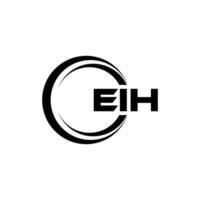 EIH Letter Logo Design, Inspiration for a Unique Identity. Modern Elegance and Creative Design. Watermark Your Success with the Striking this Logo. vector