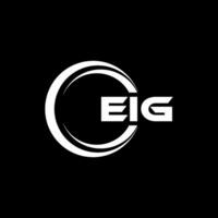 EIG Letter Logo Design, Inspiration for a Unique Identity. Modern Elegance and Creative Design. Watermark Your Success with the Striking this Logo. vector