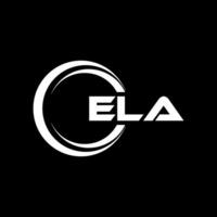 ELA Letter Logo Design, Inspiration for a Unique Identity. Modern Elegance and Creative Design. Watermark Your Success with the Striking this Logo. vector