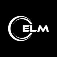 ELM Letter Logo Design, Inspiration for a Unique Identity. Modern Elegance and Creative Design. Watermark Your Success with the Striking this Logo. vector