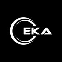 EKA Letter Logo Design, Inspiration for a Unique Identity. Modern Elegance and Creative Design. Watermark Your Success with the Striking this Logo. vector